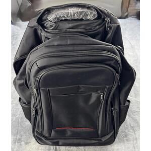 Rolling Laptop Multi Pocket XL Bag w/ Wheels 24 Inch Computer Travel Backpack
